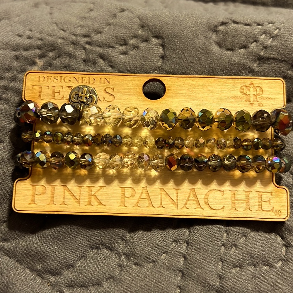 Pink Panache stretchy bracelets